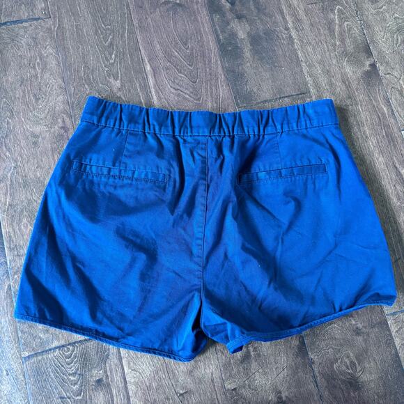 J.‎ Crew Women's Medium 2.5" Shorts Navy Blue High Rise Pockets - Picture 2 of 7